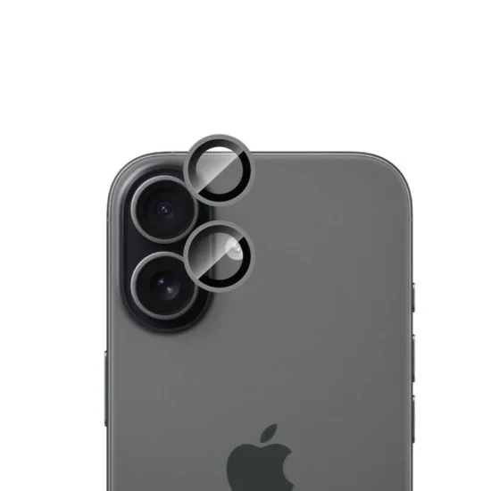 Eltoro indivual ar metal rings camera lens protector for iphone 17 - black